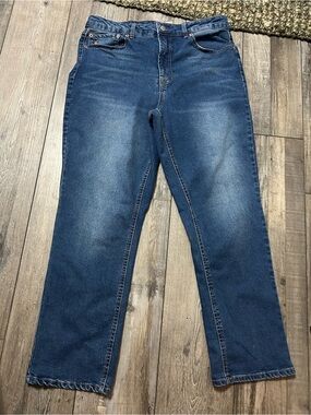 FRYE Women's Stretch High Rise straight Leg Regular Fit Blue Denim Jeans